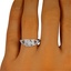 The Dael Ring, smallzoomed in top view on a hand