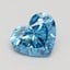 1.21 Ct. Fancy Vivid Blue Heart Lab Grown Diamond