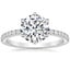 18K White Gold Bliss Six-Prong Diamond Ring (1/6 ct. tw.), smalltop view