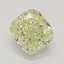1.08 Ct. Fancy Light Yellow Cushion Diamond
