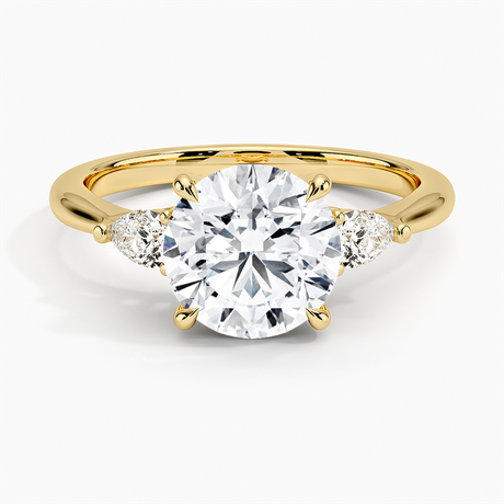 Petite Opera Three Stone Diamond Ring - Brilliant Earth