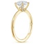 18K Yellow Gold Petite Heritage Diamond Ring, smallside view