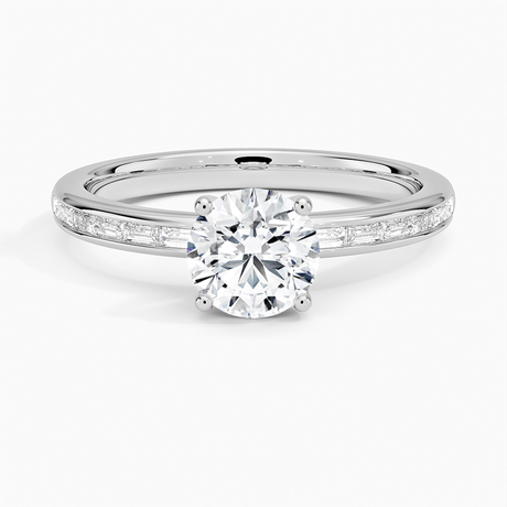 Tabitha Channel Set Baguette Diamond Ring
