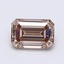 1.10 Ct. Fancy  Brown Emerald Lab Grown Diamond