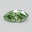 1.05 Ct. Fancy Vivid Green Marquise Lab Grown Diamond