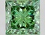 3.39 Ct. Fancy Vivid Green Princess Lab Grown Diamond