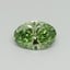 0.32 Ct. Fancy Vivid Green Oval Lab Grown Diamond