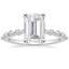 18K White Gold Marseille Half Coverage Diamond Ring (1/4 ct. tw.), smalltop view