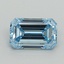 1.38 Ct. Fancy Intense Blue Emerald Lab Grown Diamond