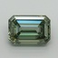 2.62 Ct. Fancy Vivid Pacific Green Emerald Lab Grown Diamond