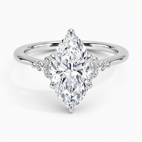 18K White Gold Melody Diamond Ring