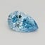 0.56 Ct. Fancy Vivid Blue Pear Lab Grown Diamond