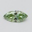 0.52 Ct. Fancy Vivid Green Marquise Lab Grown Diamond