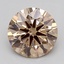 2.02 Ct. Light  Brown Round Lab Grown Diamond