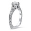 Engraved Split Shank Diamond Ring, smallview