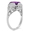 The Venice Ring, smalltop view on a hand