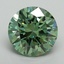 2.73 Ct. Fancy Vivid Green Round Lab Grown Diamond