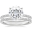 18KW Moissanite Ballad Diamond Bridal Set (1/3 ct. tw.), smalltop view