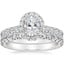 Platinum Luxe Sienna Halo Diamond Bridal Set (1 3/8 ct. tw.)