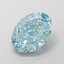 2.38 Ct. Fancy Vivid  Blue Oval Lab Grown Diamond