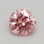 0.36 Ct. Fancy Vivid Pink Round Lab Grown Diamond
