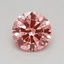 0.50 Ct. Fancy Vivid Pink Round Lab Grown Diamond