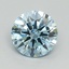 1.32 Ct. Fancy Vivid Blue Round Lab Grown Diamond