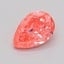0.34 Ct. Fancy Vivid  Pink Pear Lab Grown Diamond