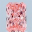 1.23 Ct. Fancy Vivid  Pink Radiant Lab Grown Diamond