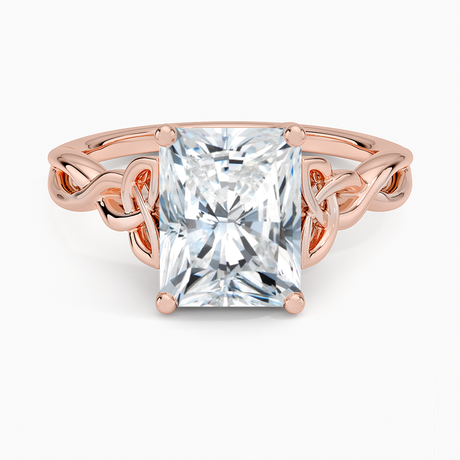 14K Rose Gold Celtic Love Knot Ring