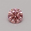 0.33 Ct. Fancy Vivid Pink Round Lab Grown Diamond