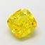 1.86 Ct. Fancy Vivid  Yellow Cushion Lab Grown Diamond