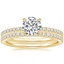 18K Yellow Gold Luxe Ballad Perfect Fit Diamond Bridal Set