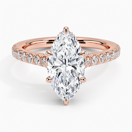 14K Rose Gold Chantal Diamond Ring