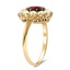 The Mina Ring, smalltop view on a hand