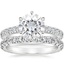 18KW Moissanite Luxe Sienna Diamond Bridal Set (1 1/8 ct. tw.), smalltop view
