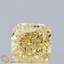 1.55 Ct. Fancy Intense Yellow Cushion Lab Grown Diamond