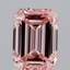 1.45 Ct. Fancy Vivid Pink Emerald Lab Grown Diamond