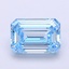 1.43 Ct. Fancy Vivid  Blue Emerald Lab Grown Diamond