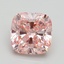 5.21 Ct. Fancy Intense Pink Cushion Lab Grown Diamond