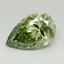0.69 Ct. Fancy Vivid Green Pear Lab Grown Diamond