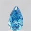 0.96 Ct. Fancy Vivid Blue Pear Lab Grown Diamond