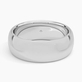 Heavyweight 7mm Wedding Ring in Platinum