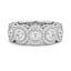 Custom Five Stone Halo Diamond Ring