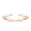 14K Rose Gold Liv 1.4mm Open Ring, smalltop view