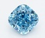 3.01 Ct. Fancy Vivid  Blue Cushion Lab Grown Diamond