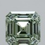 6.69 Ct. Fancy Vivid Green Asscher Lab Grown Diamond