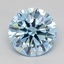 1.26 Ct. Fancy Vivid  Blue Round Lab Grown Diamond