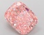 12.03 Ct. Fancy Vivid Pink Cushion Lab Grown Diamond