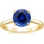 18K Yellow Gold Dawn 1.5mm Diamond Ring, smalltop view